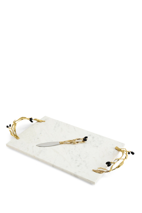 Olive Branch Cheeseboard with Knife